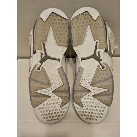 Nike Air Jordan 6 Retro GS Size 7Y/8.5 Women's Cool Grey 384665-100 - Picture 9 of 11